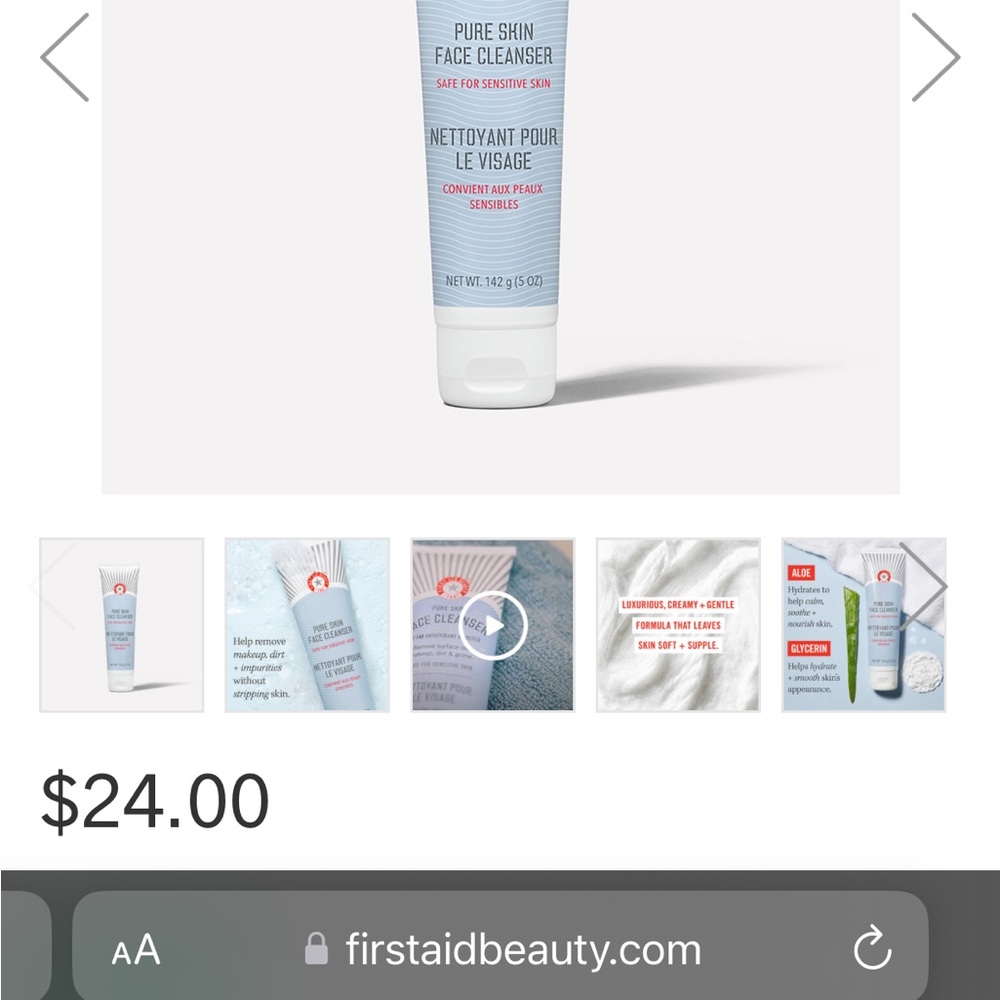 First Aid Beauty Pure Skin Face Cleanser - Picture 4 of 4
